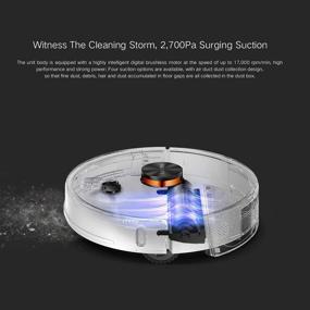 img 2 attached to 🏠 Lydsto R1 WiFi Connected Robot Vacuum and Mop with Self-Emptying Dustbin - 2700Pa Suction, Smart Floor Mapping, App Control, Ideal for Pet Hair and Carpets