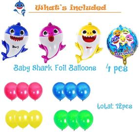 img 2 attached to 🦈 Baby Shark 2nd Birthday Party Supplies Kit - Decorations, Banner, Cake Topper, Balloons & More!