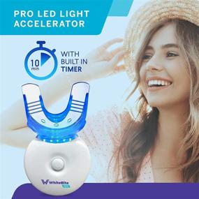 img 3 attached to 🦷 Premium Whitebite Pro Teeth Whitening Kit: Powerful LED Light, Sensitive Teeth-Friendly, 35% Carbamide Peroxide Gel, Remineralization Gel, Mouth Tray - 7 Piece Set