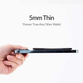 img 3 attached to 📱 MOFT Magnetic Stand & Wallet for iPhone 12 Series - Night Black