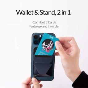 img 2 attached to 📱 MOFT Magnetic Stand & Wallet for iPhone 12 Series - Night Black