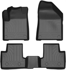 img 3 attached to Custom Fit Floor Mats and Cargo Liner for Jeep Cherokee 2015-2021 | All-Weather, Waterproof Interior Accessories