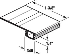 img 2 attached to 🐜 Prime-Line Products B 705 Багетная резинка: 7" Черный - Великолепная защита от насекомых