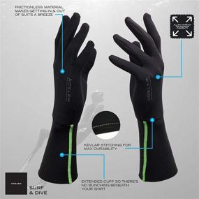 img 1 attached to 🧤 Enhanced Wetsox GEN II Gloves: Next-Level Frictionless Glove Liners for Diving and Surfing