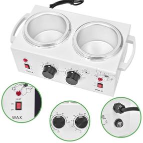 img 3 attached to 🔥 Panghuhu88 Professional Dual Wax Warmer - Electric Wax Heater with Adjustable Temperature for Paraffin Wax, Ideal for Facial Skin and Hair Removal Tool