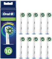 braun oral-b 4210201321439 насадки crossaction для зубных щеток: упаковка из 10 штук с щетинками cleanmaximiser для комплексного ухода за полостью рта. логотип