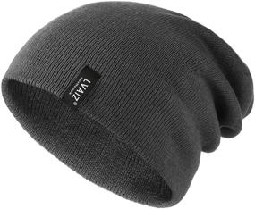 img 2 attached to 🧣 Warm and Fashionable Unisex Winter Acrylic Knit Beanie - Ribbed Watch Hat for Men and Women