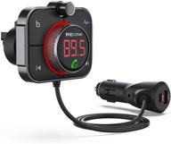 rexing fmt2 fm transmitter car charger: bluetooth 5.0, microsd, usb & type c, quick charge 3.0, enhanced bass music player, hands-free calling with siri & google assistant logo