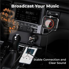 img 3 attached to Rexing FMT2 FM Transmitter Car Charger: Bluetooth 5.0, MicroSD, USB & Type C, Quick Charge 3.0, Enhanced Bass Music Player, Hands-Free Calling with Siri & Google Assistant