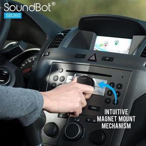 img 1 attached to 🚗 SoundBot SB360 Bluetooth 4.0 Car Kit: Hands-Free Talking, Music Streaming, USB Charger, Magnetic Mounts & Aux Cable Included