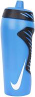 nike hyperfuel water bottle 18oz - stylish photo blue/black/white design! логотип