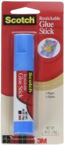 img 1 attached to Repositionable Glue Stick, 0.49oz, Removable & Restickable