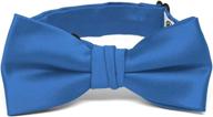 enhance your style with tiemart's boys dusty blue premium bow tie accessories логотип