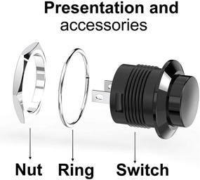 img 1 attached to 💡 Round Industrial Electrical Momentary Button Switch - DIYhz