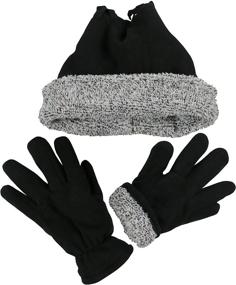 img 1 attached to 🧤 Stay Cozy with NIce Caps Double Layered Gloves: Boys' Essential Accessories