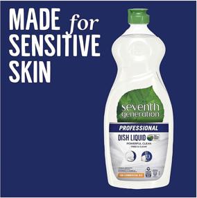 img 2 attached to 🌿 Seventh Generation Professional Dish Liquid: Free & Clear, Unscented, Hypoallergenic - Ideal for Sensitive Skin (12-Pack, 25 fl oz)