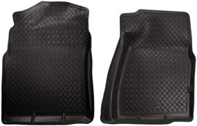 img 4 attached to 🚗 Husky Liners 2007-2013 Chevrolet Silverado/GMC Sierra 1500 Standard Cab, 2007-2014 Chevrolet Silverado/GMC Sierra 2500/3500 Standard Cab Classic Style Front Floor Mats in Black (31351)