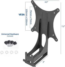 img 3 attached to 🔁 VIVO Quick Attach VESA Adapter Plate for Acer and Viewsonic Monitors - R240HY bidx, SB220Q, RT240Y, R221Q, RT270, G227HQL, VX2276-smhd, and More - VESA up to 100x100 - MOUNT-AR240H