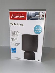 img 3 attached to 💡 Sunbeam Modern Table Lamp: Energy Star Black with Stylish Metal Base and Black Fabric Shade