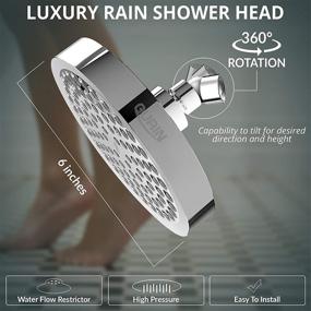 img 1 attached to Pressure Showerhead Adjustable Anti Clogging California
