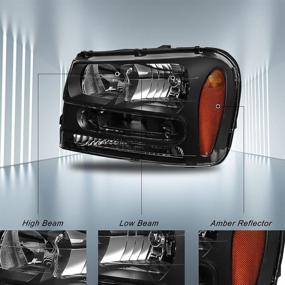 img 2 attached to Chevy Trailblazer Headlight Assembly: Driver 🚗 & Passenger Side - Top Quality and Compatibility!