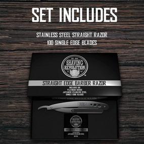 img 1 attached to 🪒 Straight Edge Barber Razor Kit for Precision Shaving - Premium Straight Blade Razor for Men with 100 Single Edge Blades - Professional Men's Straight Razor Set