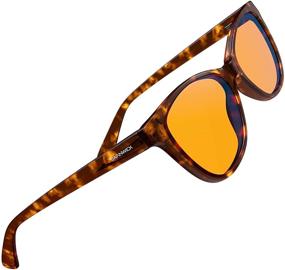 img 4 attached to 🦢 Swanwick Cat Eye Night Swannies: Premium Blue Light Blocking Glasses - Tortoise with Orange Tint for Ultimate Sleep Support and Superior Blocking of Gaming PC and Smartphone Glare