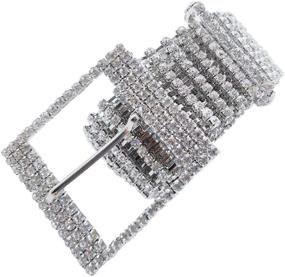 img 2 attached to Shimmering Crystal Rhinestone Waistband: 💎 A Must-Have Sparkling Accessory for Women's Wardrobe