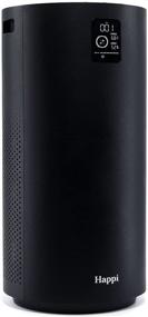 img 4 attached to 🌬️ Our Happi Air Purifier for Large Rooms and Offices: H13 TRUE HEPA Filter, Captures 99.98% of Airborne Toxins, UV Light, Real Time Air Quality Display, Auto Self Cleaning, 5 Speeds - Whisper Quiet, Black