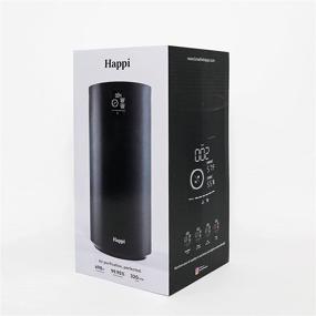 img 1 attached to 🌬️ Our Happi Air Purifier for Large Rooms and Offices: H13 TRUE HEPA Filter, Captures 99.98% of Airborne Toxins, UV Light, Real Time Air Quality Display, Auto Self Cleaning, 5 Speeds - Whisper Quiet, Black