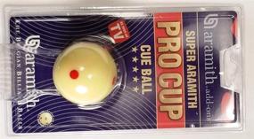 img 2 attached to 🎱 Aramith 2-1/4" Super Pro Cup Cue Ball with 6 Red Dots - Regulation Size Billiard/Pool Ball