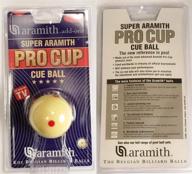 🎱 aramith 2-1/4" super pro cup cue ball with 6 red dots - regulation size billiard/pool ball логотип