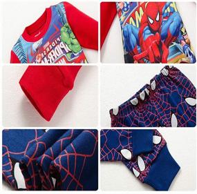 img 1 attached to 🕷️ Spiderman Pajamas for Boys - Shanleaf Cat Sleepwears with Superhero Design