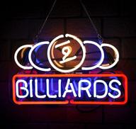 lushun billiards real glass neon sign - vibrant neon lights for bars, clubs, bedrooms, and more! logo