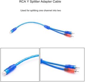 img 3 attached to ОХЛ Новый адаптер-разветвитель RCA Y кабель 1 Женский к 2 Мужским Портам Коннектора Автомобильного Аудио Динамиков Защищающий Кабель Адаптер (2 шт)