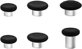 img 4 attached to 🎮 Xbox One Elite Series 2 Controller Thumbstick Upgrade: 6-in-1 Metal Magnetic Joystick Grips - Black