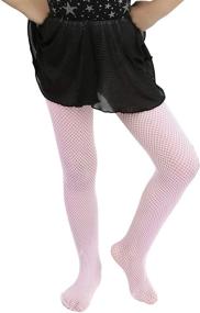 img 4 attached to 👧 Classic Fine Weave Fishnet Nylon Pantyhose Tights for Girls by ToBeInStyle