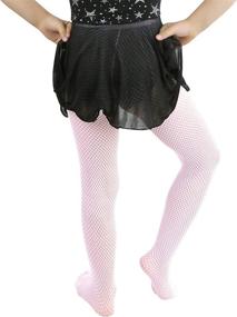 img 3 attached to 👧 Classic Fine Weave Fishnet Nylon Pantyhose Tights for Girls by ToBeInStyle