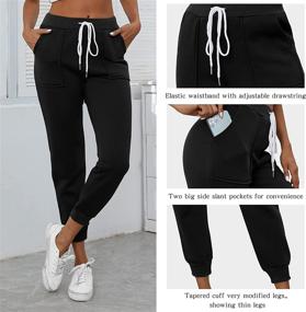 img 2 attached to 🏃 TQD Women's Joggers with Pockets - Sweatpants for Hiking, Running, Workout, Yoga, and Casual Lounging