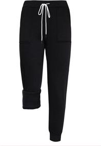 img 4 attached to 🏃 TQD Women's Joggers with Pockets - Sweatpants for Hiking, Running, Workout, Yoga, and Casual Lounging