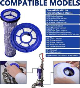 img 2 attached to Funmit HEPA Filter Replacement Set for Dyson DC41 DC65 DC66 UP20 Vacuums - Compare to Part # 920769-01 & 920640-01