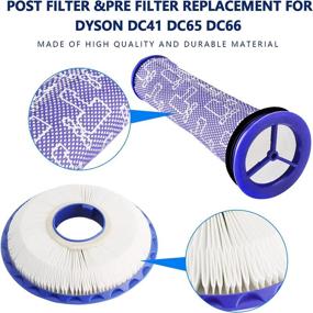 img 3 attached to Funmit HEPA Filter Replacement Set for Dyson DC41 DC65 DC66 UP20 Vacuums - Compare to Part # 920769-01 & 920640-01