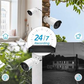 img 1 attached to 📷 Reolink 4CH 4MP PoE Security Camera System with 4pcs Wired Outdoor PoE IP Cameras and 1TB HDD NVR for 24/7 Recording - Ideal for Home and Business Surveillance