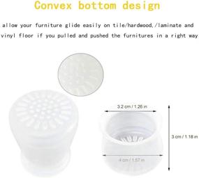 img 1 attached to 🪑 36 PCS Chair Leg Covers for Floor Protection – Elastic Furniture Leg Caps with Anti-Slip Bottom, Prevent Scratches & Noise, No Traces – Round & Square (36PCS-Medium)