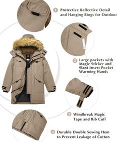 img 1 attached to Stay Cozy this Winter with ZSHOW Boys' Hooded Puffer Jacket
