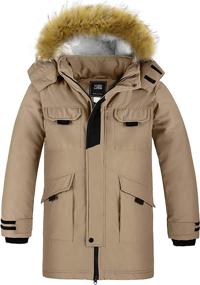 img 4 attached to Stay Cozy this Winter with ZSHOW Boys' Hooded Puffer Jacket