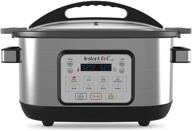 🍲 instant pot aura 10-in-1 multicooker slow cooker: 10 one-touch programs, 6 qt silver - aura 6qt логотип