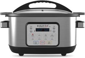 img 4 attached to 🍲 Instant Pot Aura 10-in-1 Multicooker Slow Cooker: 10 One-Touch Programs, 6 Qt Silver - AURA 6Qt