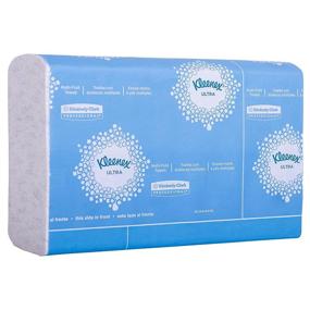 img 4 attached to Kleenex Reveal Multi-Fold Hand Towels (46321): 🧻 White, 2,400 Towels / Case, For Countertop System Dispenser