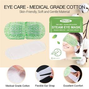 img 2 attached to 🔥 16-Pack Steam Eye Masks for Dry Eyes - SPA Warm Eye Mask for Relief of Eye Fatigue - Hot Sleep Eye Mask for Puffy Eyes - Disposable Moist Heating Compress Pads for Sleeping - Unscented